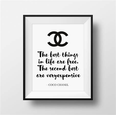 chanel quotes prints